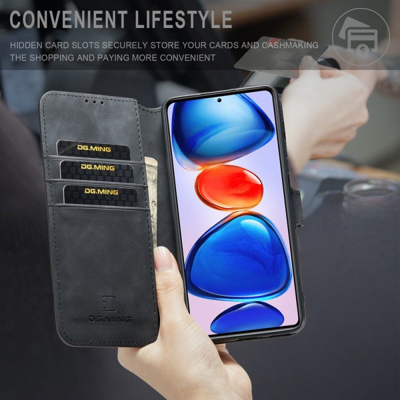 Flip Case Für Xiaomi Redmi Note 11 Pro Plus 5G Dg.ming Retro