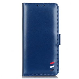 Flip Case Für Xiaomi Redmi Note 11 Pro Plus 5G Dreifarbiger Ledereffekt