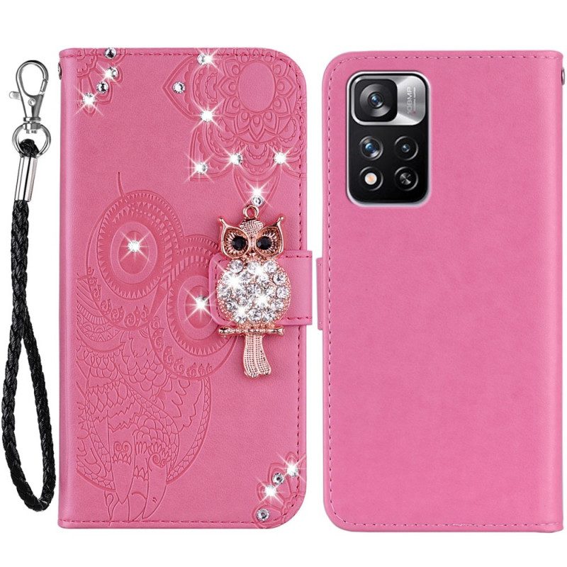 Flip Case Für Xiaomi Redmi Note 11 Pro Plus 5G Eulen-mandala Und Charme