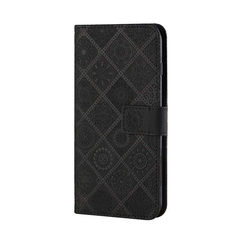 Flip Case Für Xiaomi Redmi Note 11 Pro Plus 5G Gobelinmuster