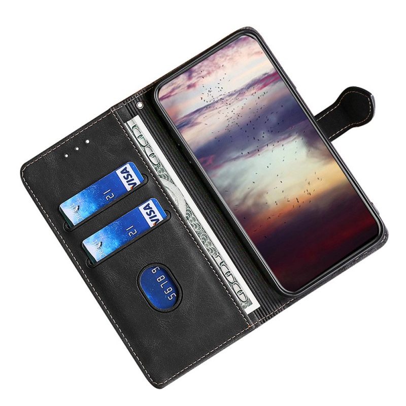 Flip Case Für Xiaomi Redmi Note 11 Pro Plus 5G Kunstleder Bicolor Stylisch