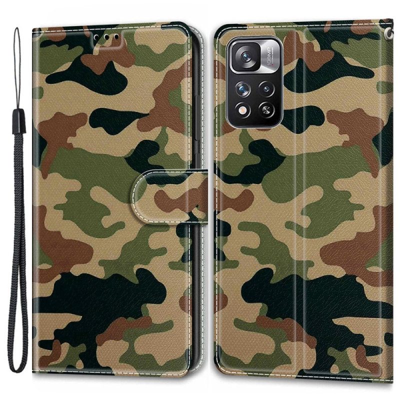 Flip Case Für Xiaomi Redmi Note 11 Pro Plus 5G Militärische Tarnung