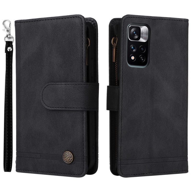 Flip Case Für Xiaomi Redmi Note 11 Pro Plus 5G Multifunktionale Geldbörse