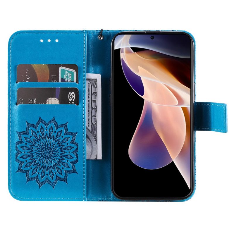 Flip Case Für Xiaomi Redmi Note 11 Pro Plus 5G Sonnenblume