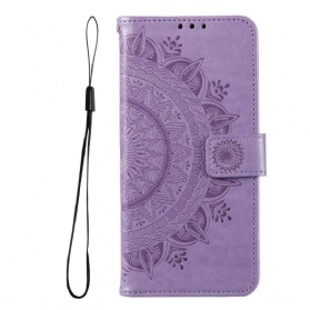 Flip Case Für Xiaomi Redmi Note 11 Pro Plus 5G Sonnenmandala