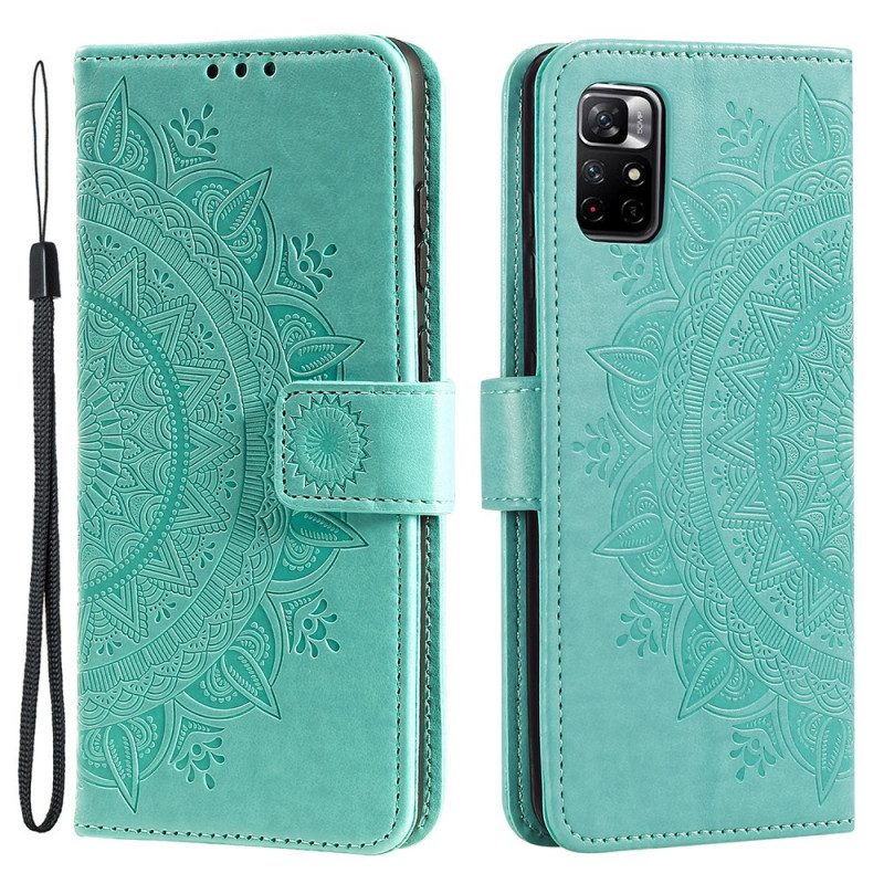 Flip Case Für Xiaomi Redmi Note 11 Pro Plus 5G Sonnenmandala