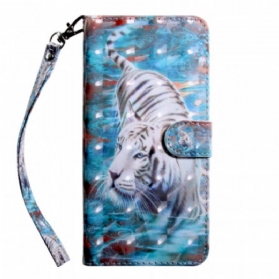 Flip Case Für Xiaomi Redmi Note 11 Pro Plus 5G Tiger Im Wasser