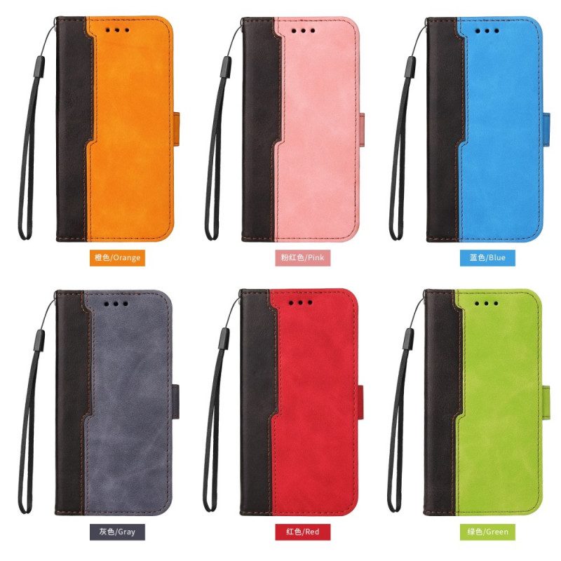 Flip Case Für Xiaomi Redmi Note 11 Pro Plus 5G Zweifarbig