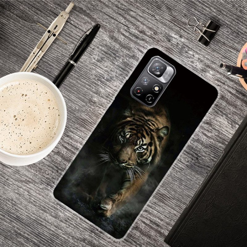 Handyhülle Für Xiaomi Redmi Note 11 Pro Plus 5G Flexibler Tiger