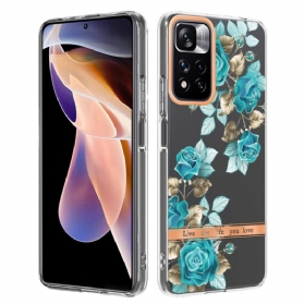 Handyhülle Für Xiaomi Redmi Note 11 Pro Plus 5G Nahtlose Blumen