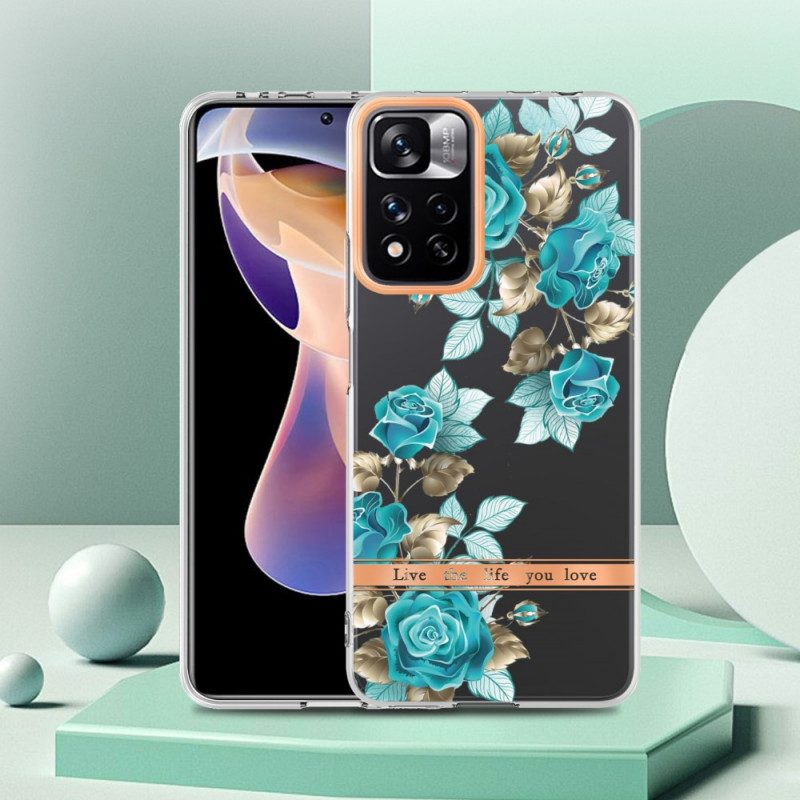 Handyhülle Für Xiaomi Redmi Note 11 Pro Plus 5G Nahtlose Blumen