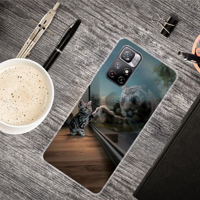 Hülle Für Xiaomi Redmi Note 11 Pro Plus 5G Feline Dream Silikon