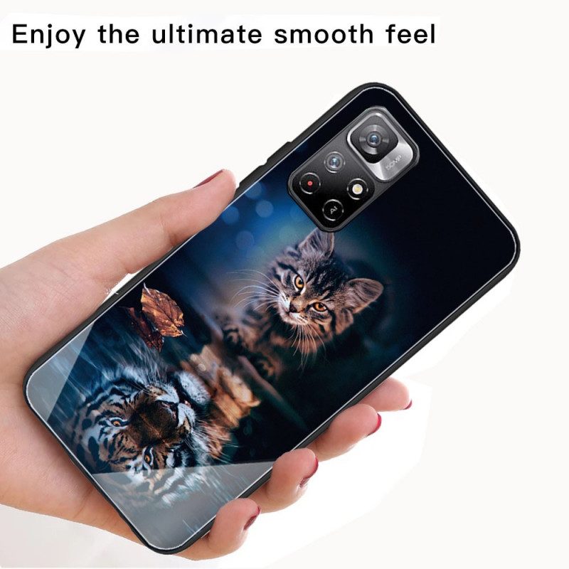 Hülle Für Xiaomi Redmi Note 11 Pro Plus 5G Mein Tiger Gehärtetes Glas