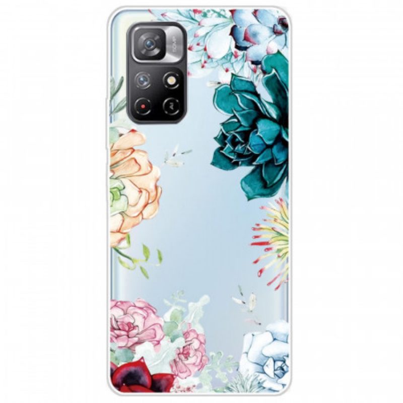 Hülle Für Xiaomi Redmi Note 11 Pro Plus 5G Nahtlose Aquarellblumen