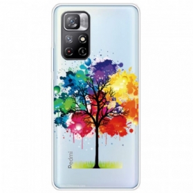 Hülle Für Xiaomi Redmi Note 11 Pro Plus 5G Nahtloser Aquarellbaum