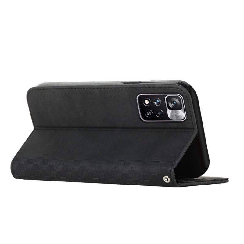 Schutzhülle Für Xiaomi Redmi Note 11 Pro Plus 5G Flip Case 3d-muster In Lederoptik