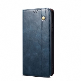 Schutzhülle Für Xiaomi Redmi Note 11 Pro Plus 5G Flip Case Gewachstes Kunstleder