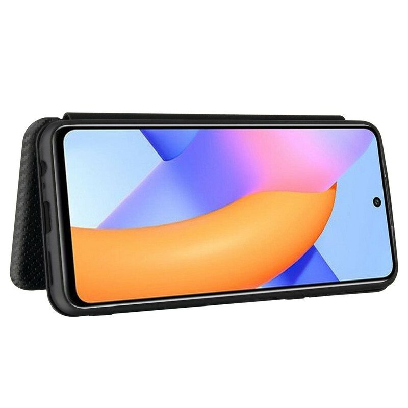 Schutzhülle Für Honor 10X Lite Flip Case Kohlefaser