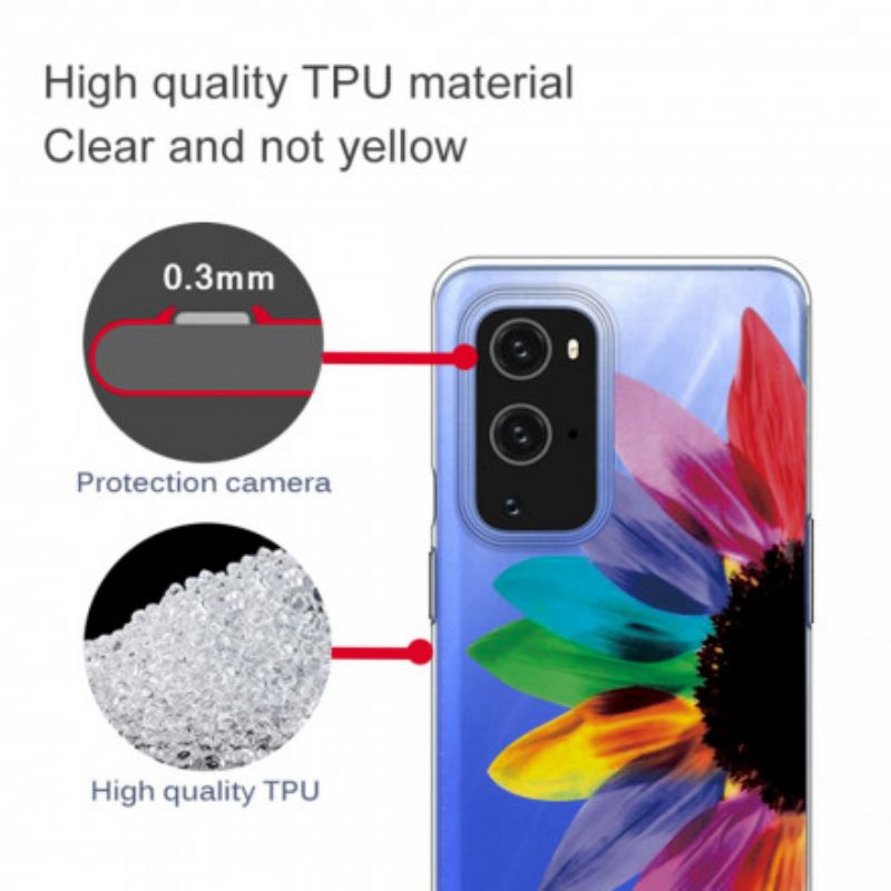 Handyhülle Für OnePlus 9 Pro Bunte Blume