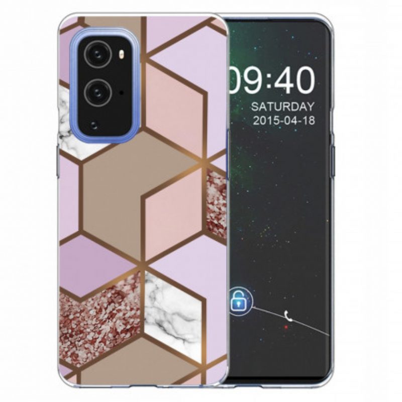 Handyhülle Für OnePlus 9 Pro Geometrischer Marmor