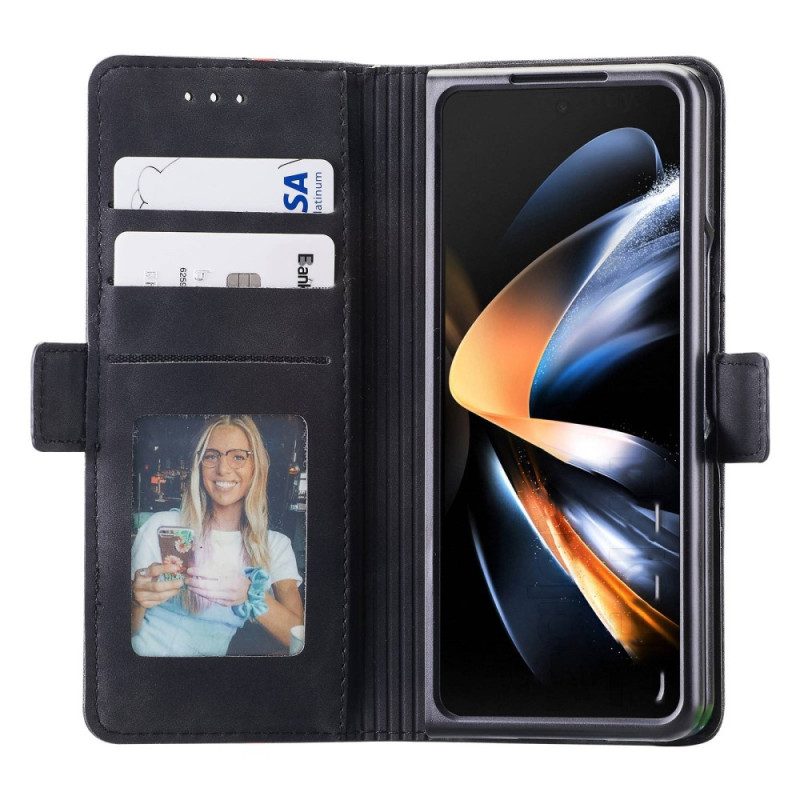 Flip Case Für Samsung Galaxy Z Fold 4 Casedance Serie Waltz 001