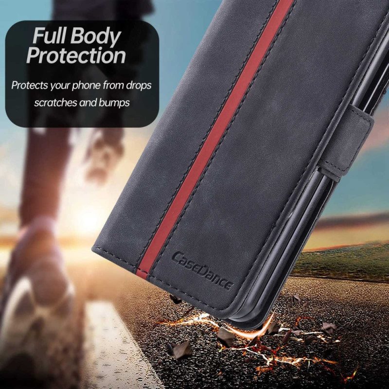 Flip Case Für Samsung Galaxy Z Fold 4 Casedance Serie Waltz 001