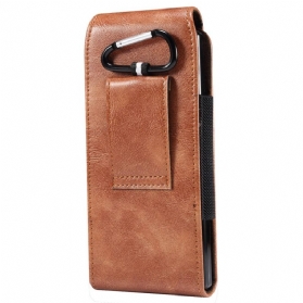 Flip Case Für Samsung Galaxy Z Fold 4 Gürteltasche Aus Mikrofaser-leder