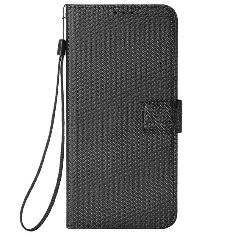 Flip Case Für Samsung Galaxy Z Fold 4 Mit Kordel Diamantarmband