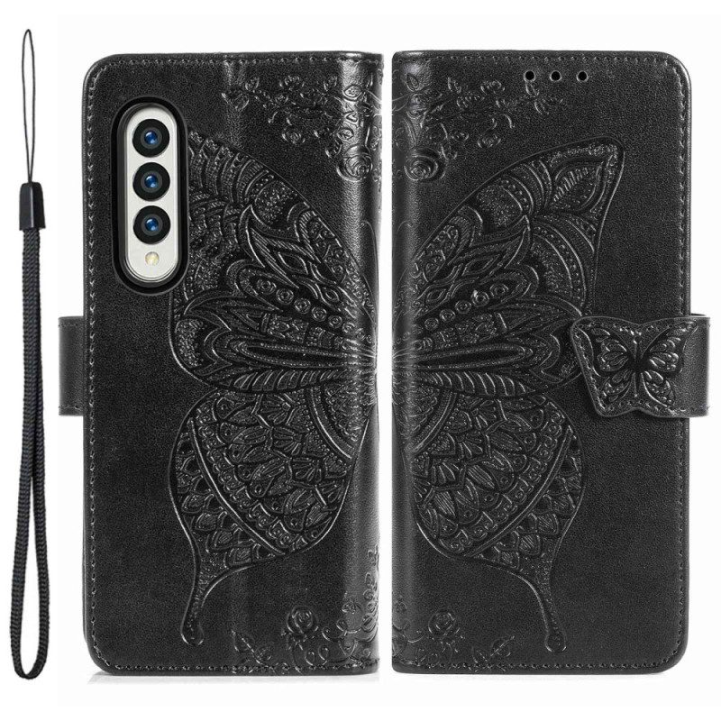 Flip Case Für Samsung Galaxy Z Fold 4 Riesiger Schmetterling