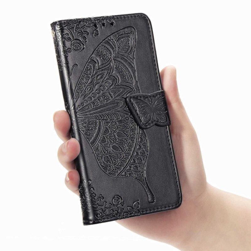 Flip Case Für Samsung Galaxy Z Fold 4 Riesiger Schmetterling