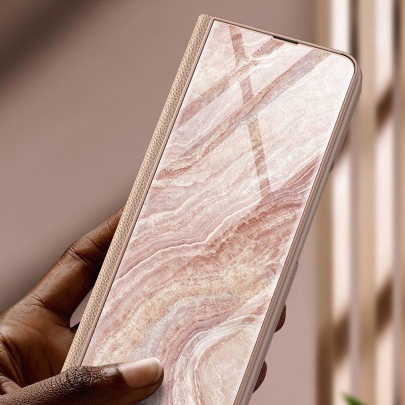 Handyhülle Für Samsung Galaxy Z Fold 4 Gkk Marmorwellen