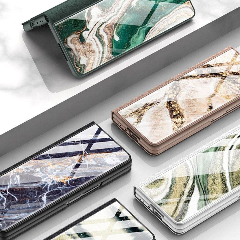 Handyhülle Für Samsung Galaxy Z Fold 4 Gkk Marmorwellen