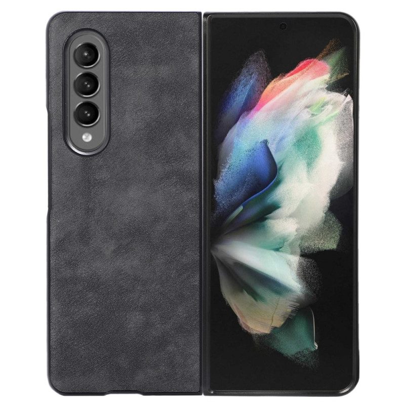 Handyhülle Für Samsung Galaxy Z Fold 4 Kunstleder-hautstruktur