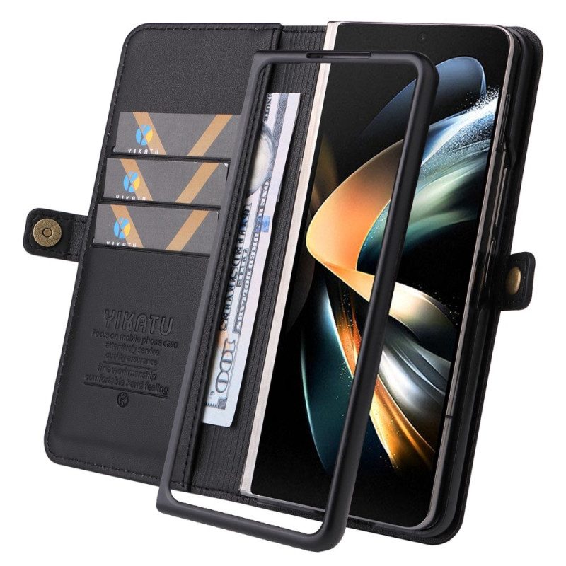 Lederhüllen Für Samsung Galaxy Z Fold 4 Yikatu Yk-001