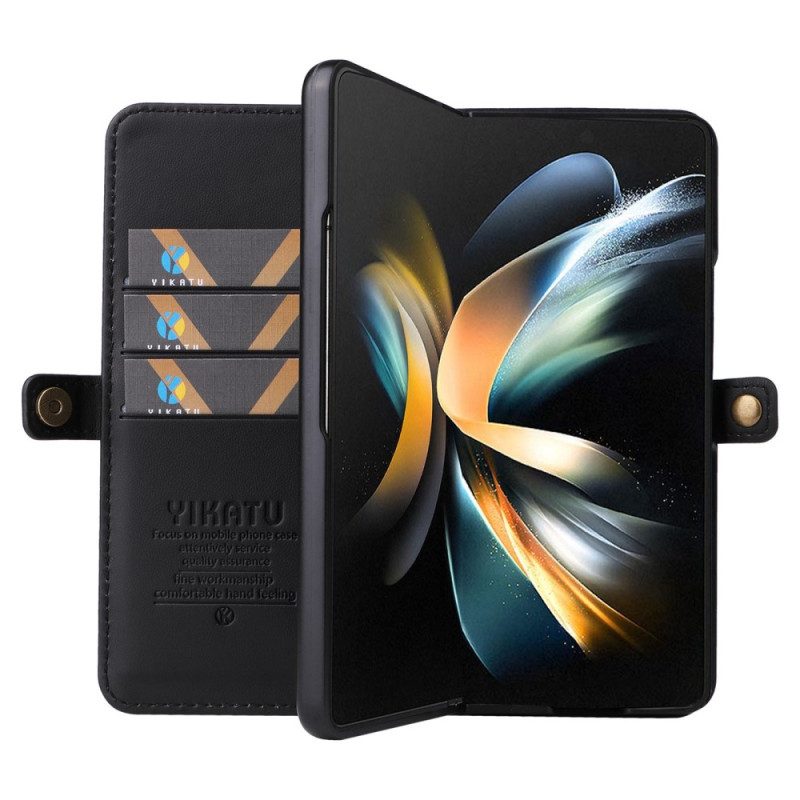 Lederhüllen Für Samsung Galaxy Z Fold 4 Yikatu Yk-001