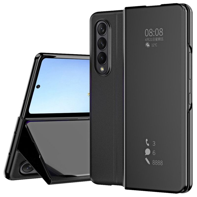 Schutzhülle Für Samsung Galaxy Z Fold 4 Flip Case Spiegel Und Transparenz