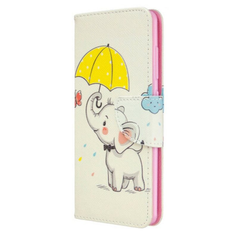 Flip Case Für Samsung Galaxy A41 Baby Elefant