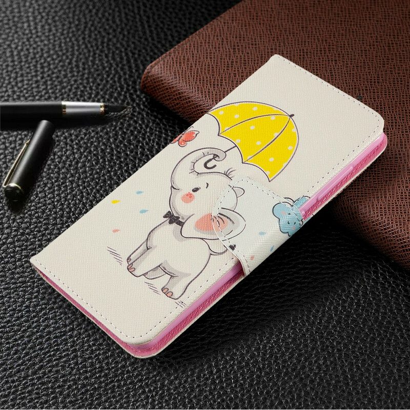 Flip Case Für Samsung Galaxy A41 Baby Elefant