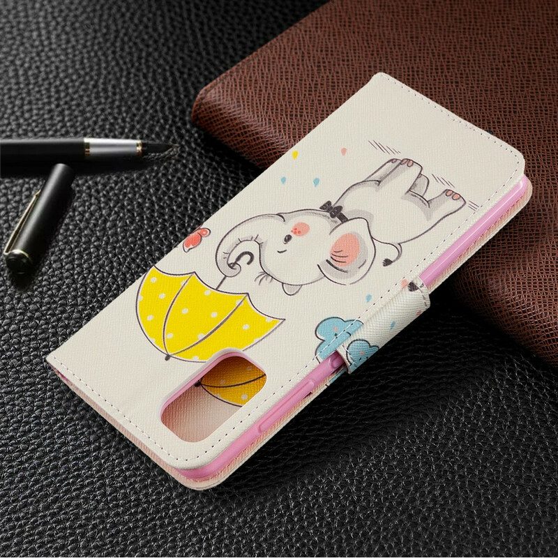 Flip Case Für Samsung Galaxy A41 Baby Elefant