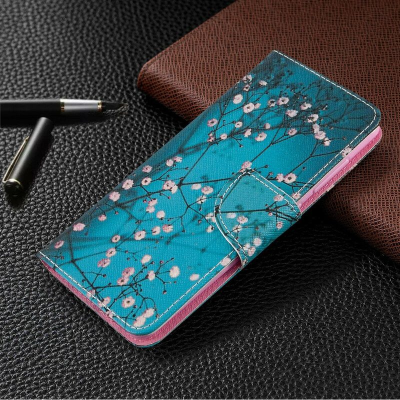 Flip Case Für Samsung Galaxy A41 Blühender Baum