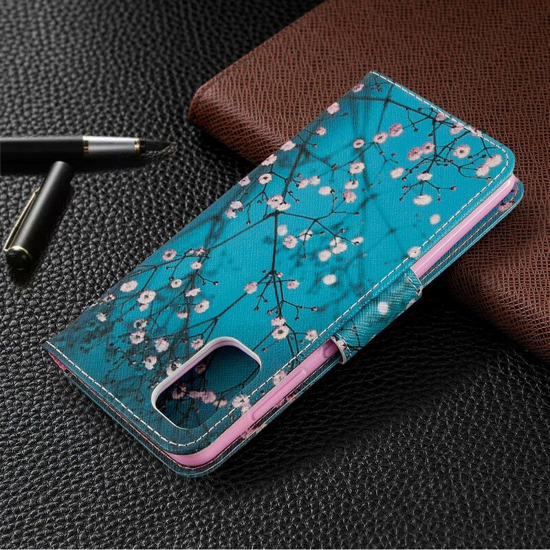 Flip Case Für Samsung Galaxy A41 Blühender Baum