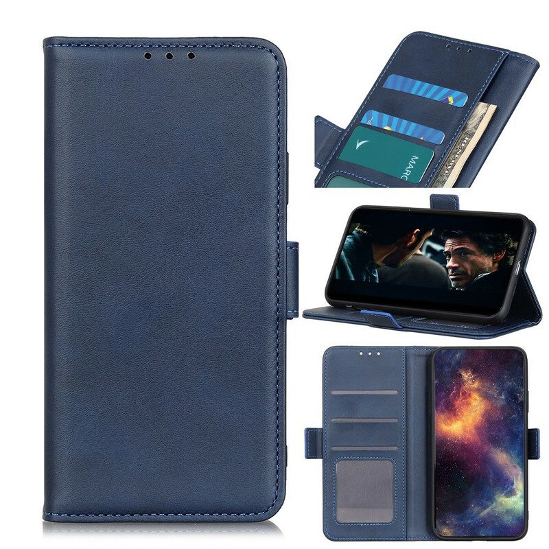 Flip Case Für Samsung Galaxy A41 Flip Case Doppelte Klappe