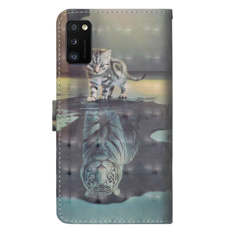 Flip Case Für Samsung Galaxy A41 Ernest Der Tiger