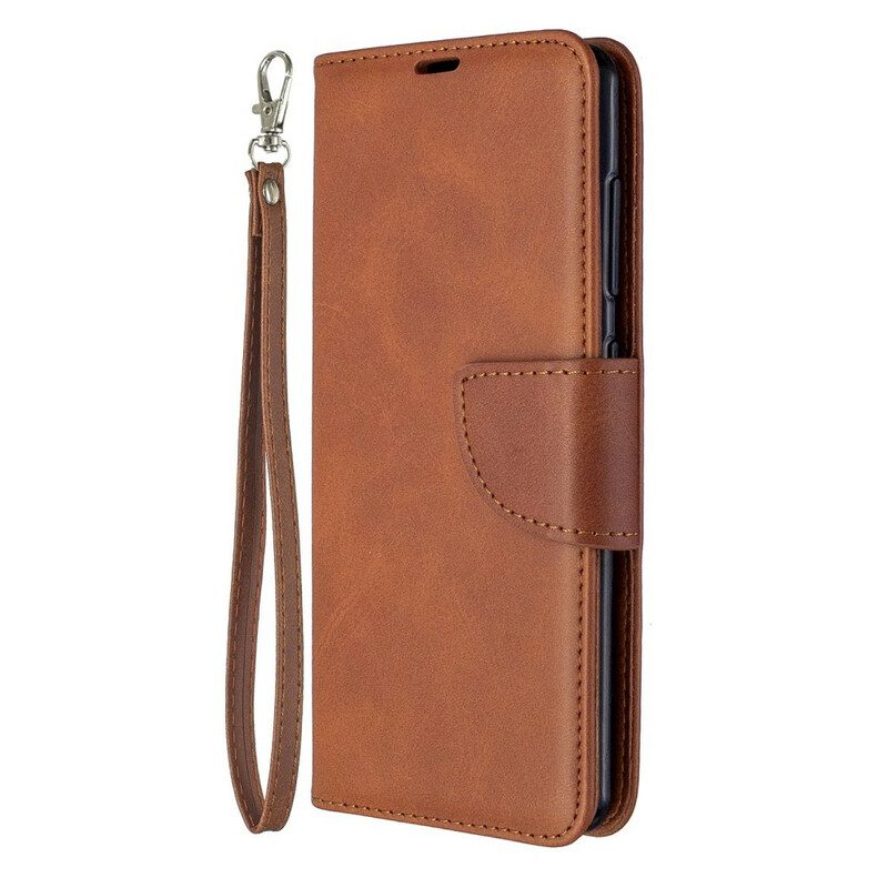 Flip Case Für Samsung Galaxy A41 Flip Case Glatte Klappe Schräg