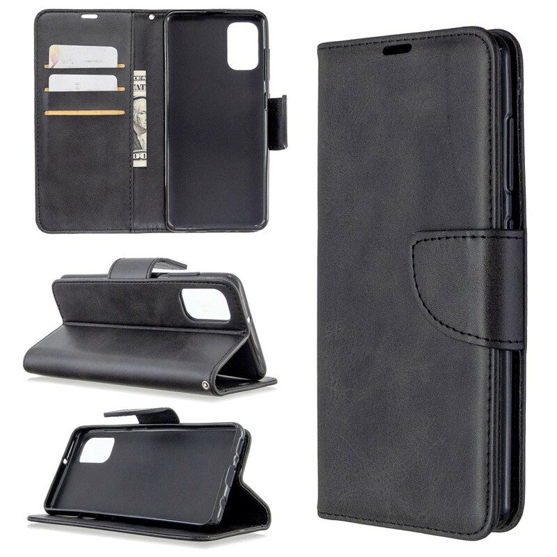 Flip Case Für Samsung Galaxy A41 Flip Case Glatte Klappe Schräg