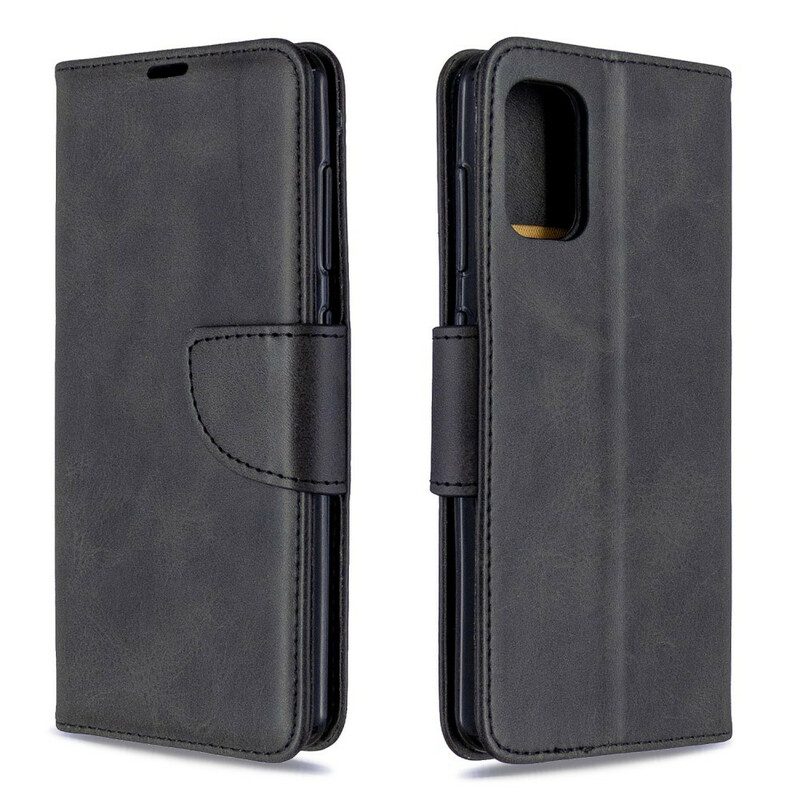 Flip Case Für Samsung Galaxy A41 Flip Case Glatte Klappe Schräg