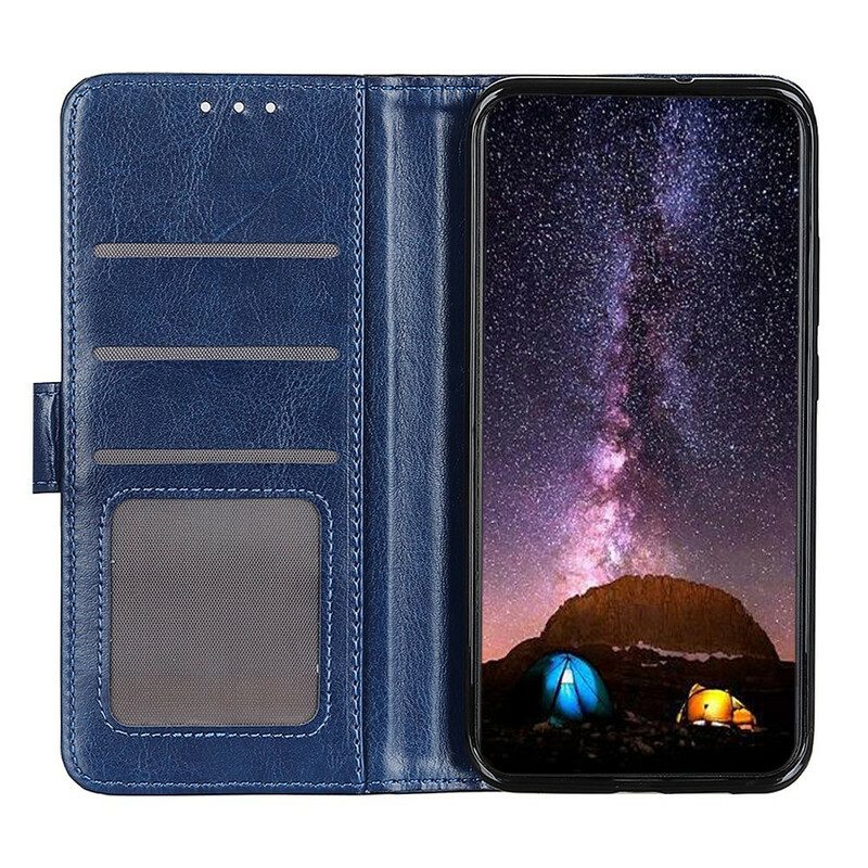 Flip Case Für Samsung Galaxy A41 Klassischer Lederstil