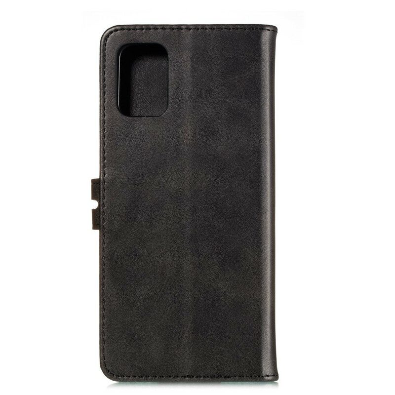 Flip Case Für Samsung Galaxy A41 Kunstleder-kätzchen