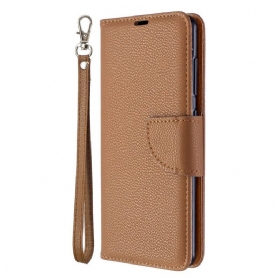 Flip Case Für Samsung Galaxy A41 Flip Case Lychee Rabat Oblique