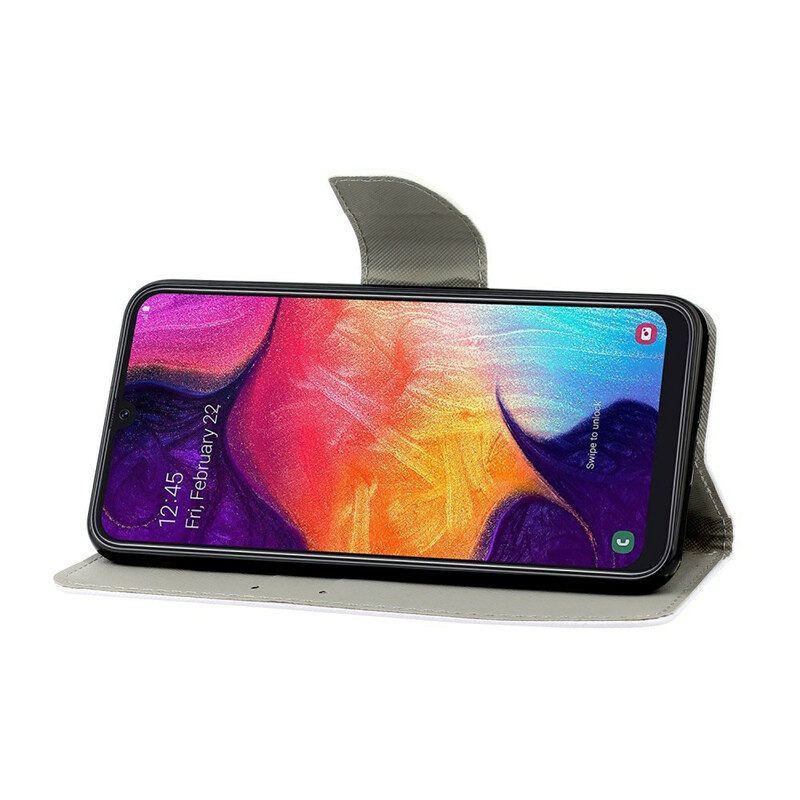 Flip Case Für Samsung Galaxy A41 Mit Kordel Tanga-gänseblümchen